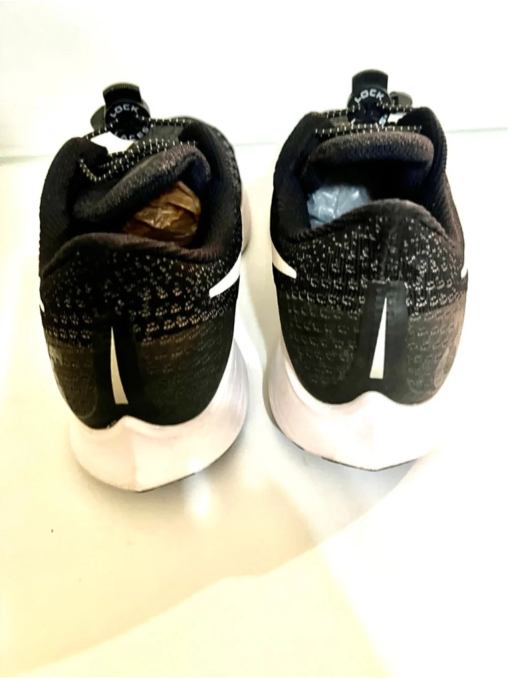 Nike Air Zoom Pegasus 35 running shoes black and white men size 8.5 - Picture 8 of 10